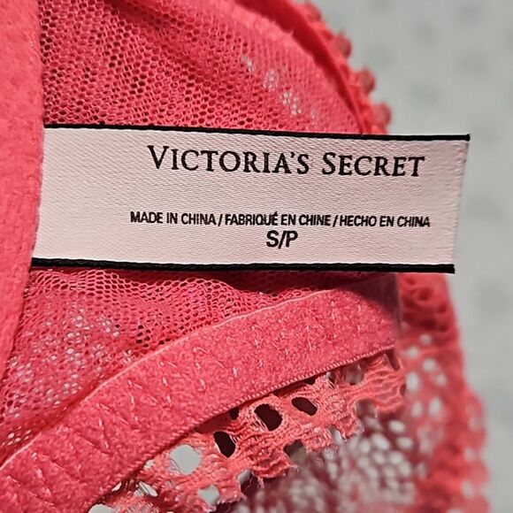 Victoria's Secret Bralette Racer Back Coral Size S - Picture 6 of 9